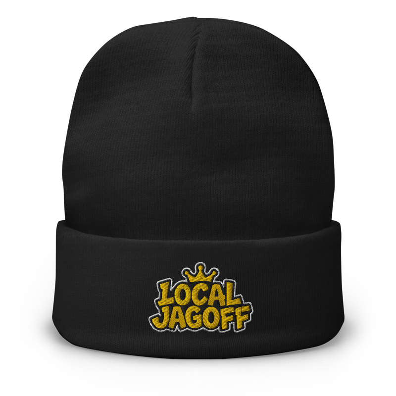 Black Crown Knit Beanie