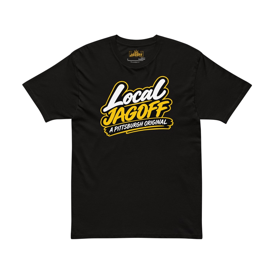 Black Pittsburgh Original Script Tee